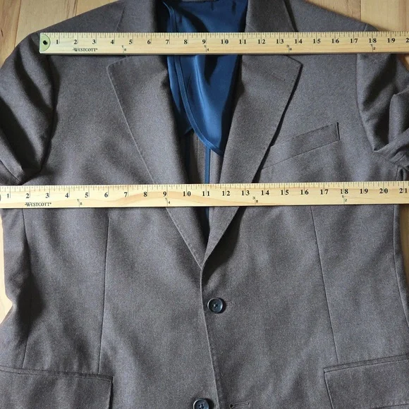 Bonobos Italian Wool 42r Standard Fit Blazer Brown - Picture 3 of 8